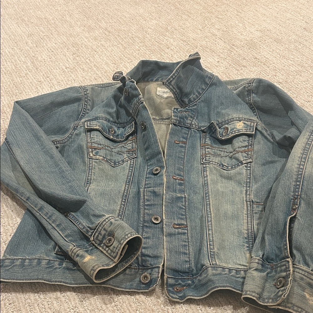 Women’s Aeropostale distressed look denim jacket